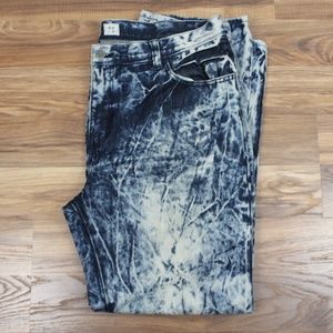 DECIBEL Men's Acid Wash Blue Jeans 42x32